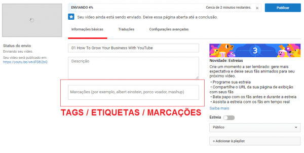 TAG de Vídeo de Youtube