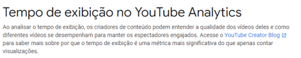 Tempo de Exibição e Ranquear no Youtube